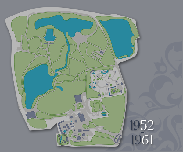 Plattegrond 1961, klik voor een vergroting -|- Kaart: Bram Elstak, © het WWCW 2005