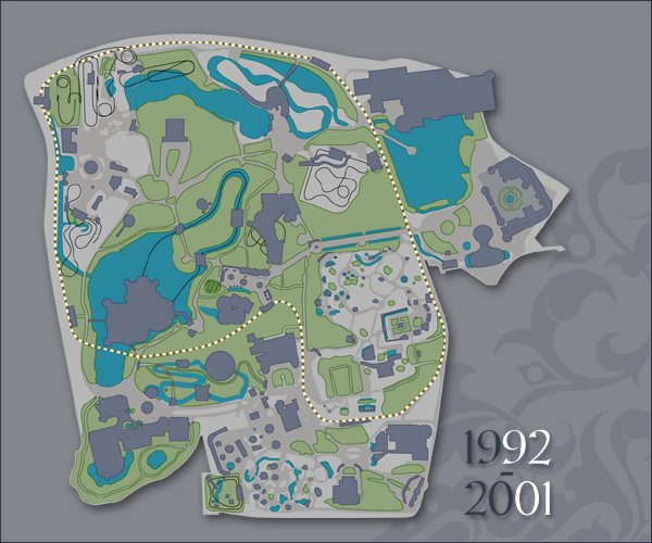 Plattegrond 2001, klik voor een vergroting -|- Kaart: Bram Elstak, © het WWCW 2005